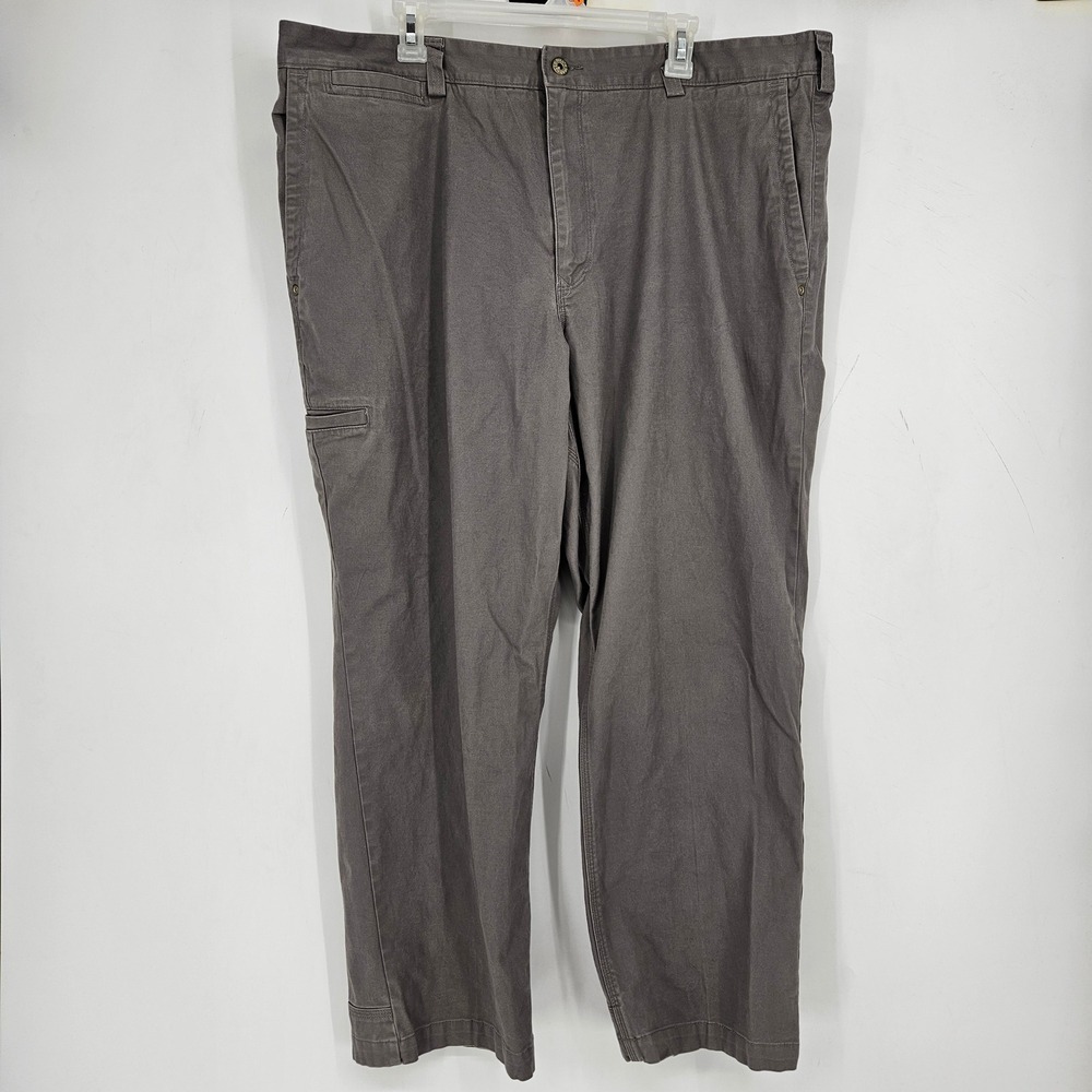 Duluth‎ Trading Pants Mens 42x30 Flex Ballroom Khakis Gray Outdoors Work